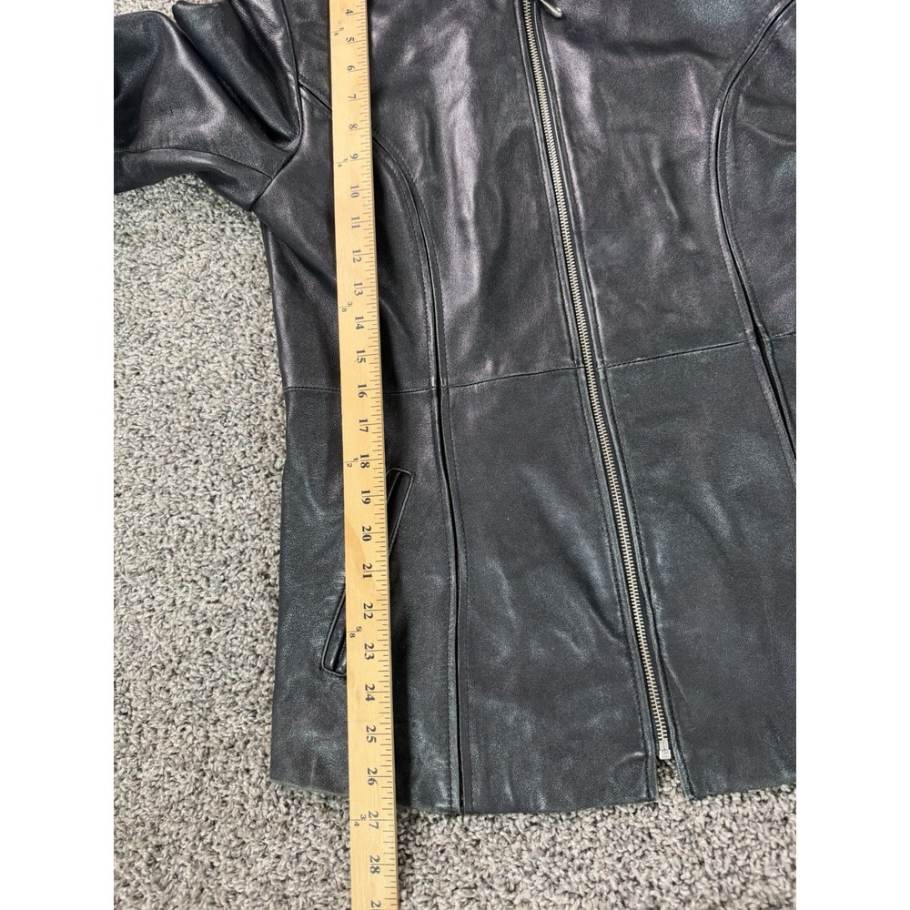 Wilson's Leather Pelle Studio Bomber Jacket Women's Size Small Black - Picture 8 of 8